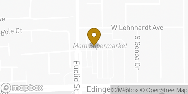 Map showing the location of Amazon Locker - Mayi in Santa Ana, CA 92704