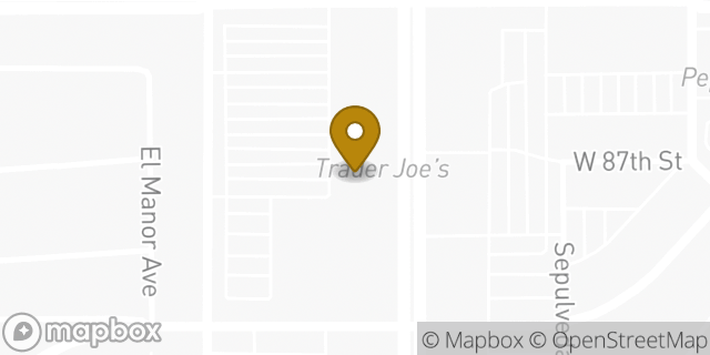 Map showing the location of Amazon Locker - Modesty in Los Angeles, CA 90045