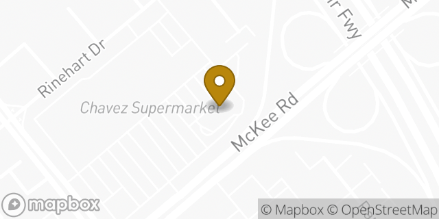 Map showing the location of McDonald's in San Jose, CA 95116