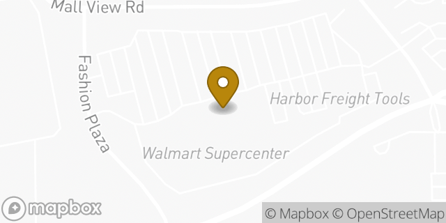 Map showing the location of McDonald's in Bakersfield, CA 93306