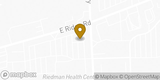 Map showing the location of Starbucks Coffee Company in Rochester, NY 14621