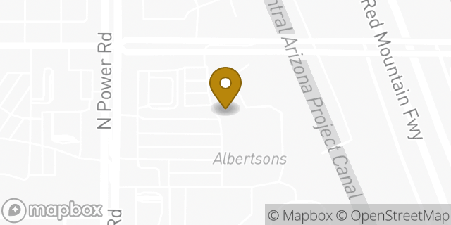 Map showing the location of The UPS Store in Mesa, AZ 85215