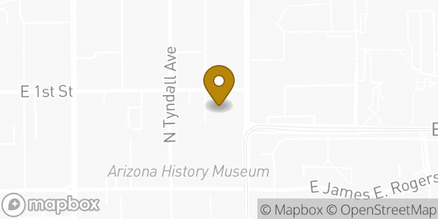 Map showing the location of Chase Bank in Tucson, AZ 85719