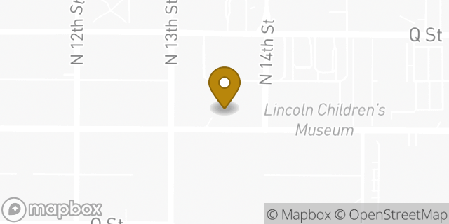 Map showing the location of Buffalo Wild Wings in Lincoln, NE 68508