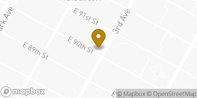 Map showing the location of Chase ATM in New York, NY 10128