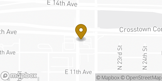 Map showing the location of McDonald's in Tampa, FL 33605