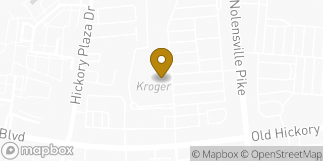 Map showing the location of ATM Kroger in Nashville, TN 37211