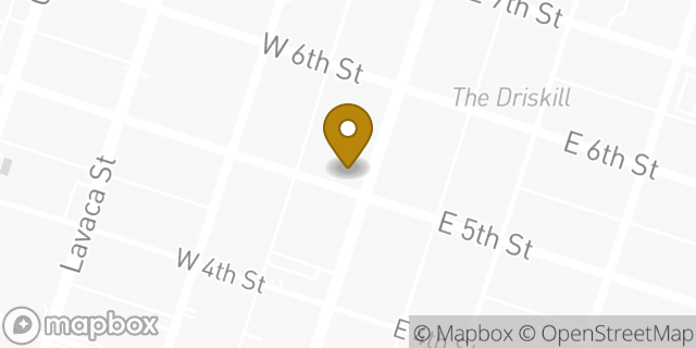 Map showing the location of CVS Pharmacy in Austin, TX 78701