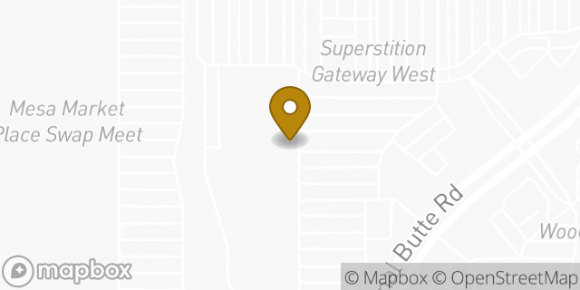 Map showing the location of Amazon Locker - Syed in Mesa, AZ 85209