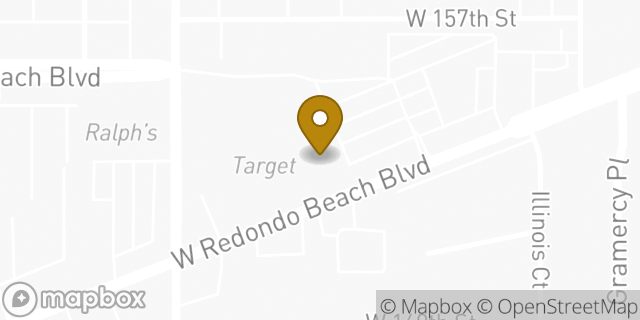 Map showing the location of Target in Gardena, CA 90247
