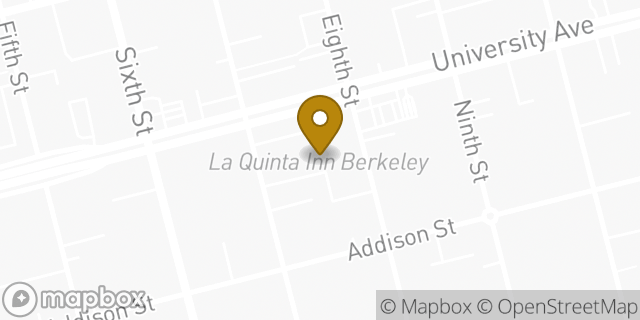Map showing the location of La Quinta Inn in Berkeley, CA 94710