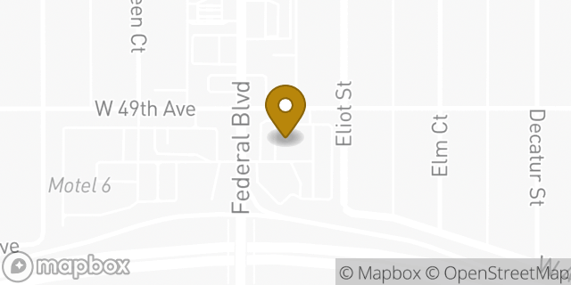 Map showing the location of Amazon Locker - Pampas in Denver, CO 80221