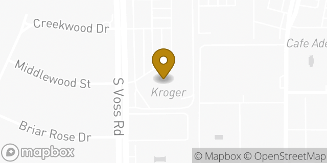 Map showing the location of Kroger in Houston, TX 77057