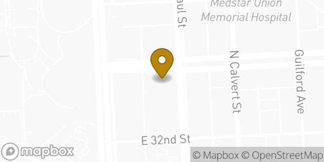 Map showing the location of Chase Bank in Baltimore, MD 21218