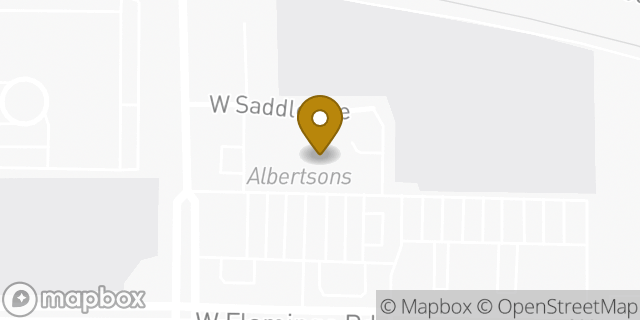 Map showing the location of Albertsons in Las Vegas, NV 89147