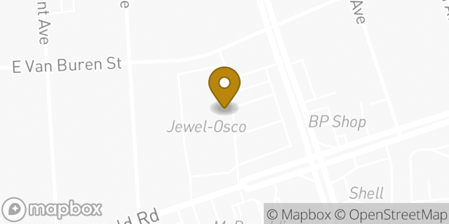 Map showing the location of Starbucks in Elmhurst, IL 60126