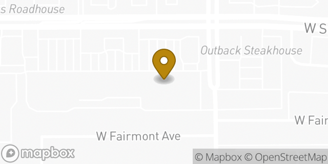 Map showing the location of Amazon Locker - Trees in Fresno, CA 93711
