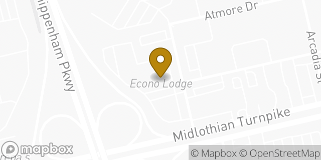 Map showing the location of Days Inn in Richmond, VA 23225