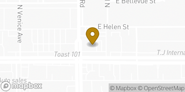 Map showing the location of Chase Bank in Tucson, AZ 85712