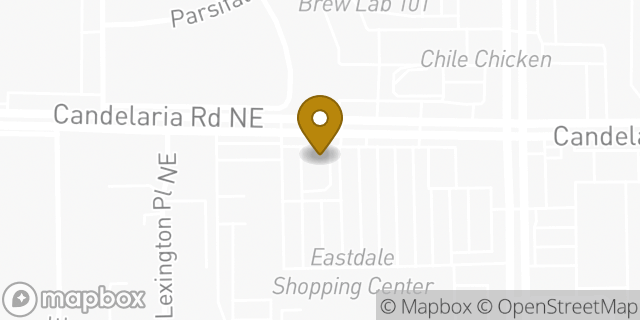 Map showing the location of Whataburger in Albuquerque, NM 87112