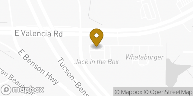 Map showing the location of ATM Speedway in Tucson, AZ 85756