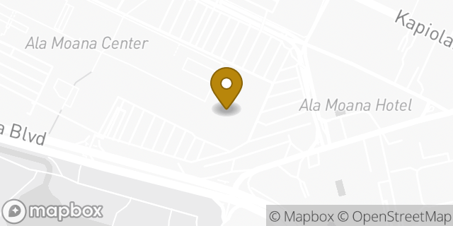 Map showing the location of Sunglass Hut at Macy's - Mens in Honolulu, HI 96814