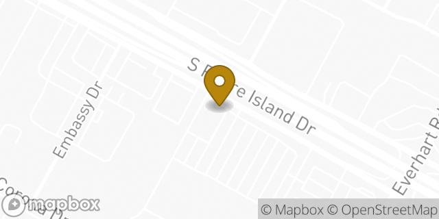 Map showing the location of Baskin-Robbins in Corpus Christi, TX 78411