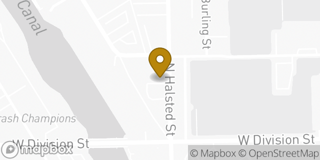 Map showing the location of Subway in Chicago, IL 60642