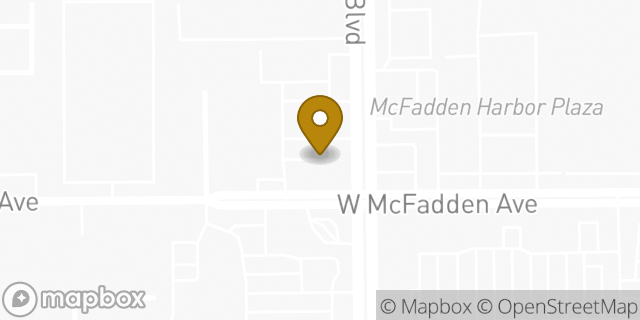 Map showing the location of McDonald's in Santa Ana, CA 92704