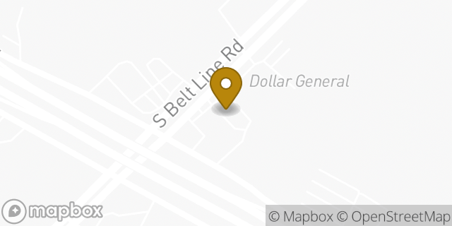 Map showing the location of McDonald's in Dallas, TX 75253