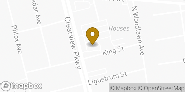 Map showing the location of McDonald's in Metairie, LA 70001