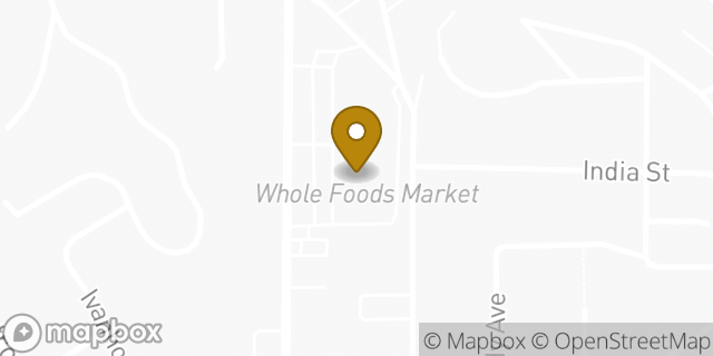 Map showing the location of Whole Foods Market in Los Angeles, CA 90039