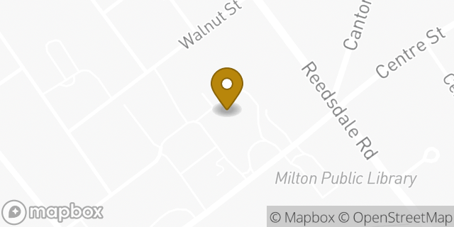 Map showing the location of The Centre School in Milton, MA 02186