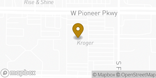 Map showing the location of Kroger in Arlington, TX 76013