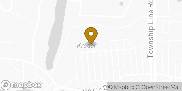 Map showing the location of Kroger in Indianapolis, IN 46268