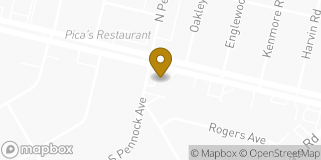 Map showing the location of Dunkin' in Upper Darby, PA 19082