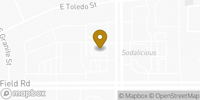 Map showing the location of Starbucks in Gilbert, AZ 85295