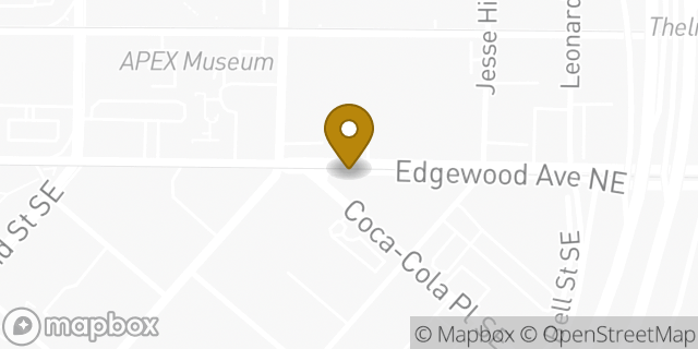 Map showing the location of Subway in Atlanta, GA 30303