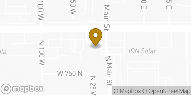 Map showing the location of Amazon Locker - Haltia in Orem, UT 84057