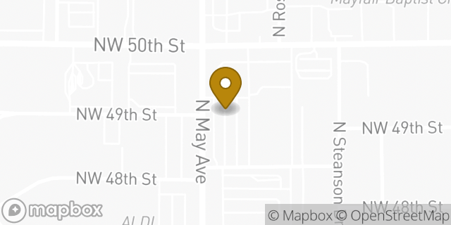 Map showing the location of The UPS Store in Oklahoma City, OK 73112