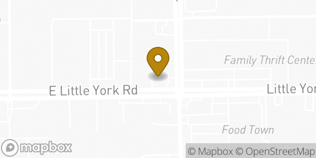 Map showing the location of Chase in Houston, TX 77076