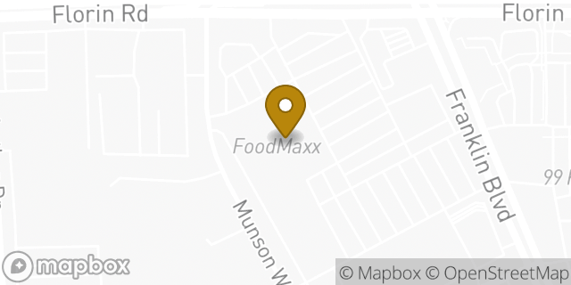 Map showing the location of Coinme in Sacramento, CA 95823