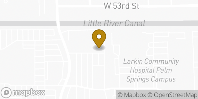Map showing the location of The UPS Store in Hialeah, FL 33012