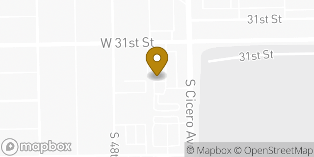 Map showing the location of Amazon Locker - Taffeta in Cicero, IL 60804