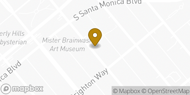 Map showing the location of Starbucks in Beverly Hills, CA 90210
