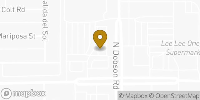 Map showing the location of Jack in the Box in Chandler, AZ 85224