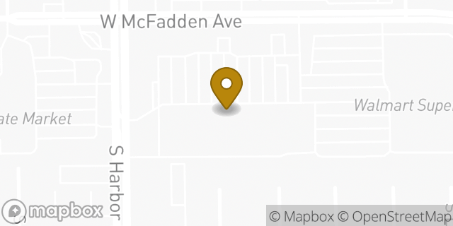 Map showing the location of Amazon Locker - Loch in Santa Ana, CA 92704