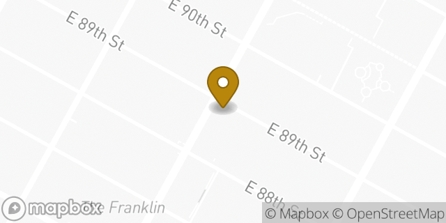 Map showing the location of Dunkin' in New York, NY 10128