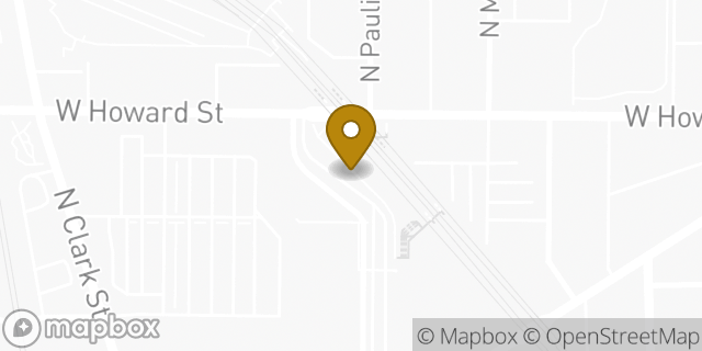 Map showing the location of Baskin-Robbins in Chicago, IL 60626