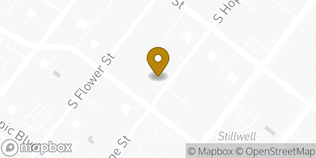 Map showing the location of Coinstar in Los Angeles, CA 90015